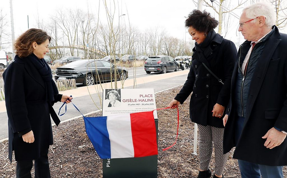 Inauguration de la place Gisèle-Halimi, le 8 mars dernier - voir en plus grand : (fenêtre modale)