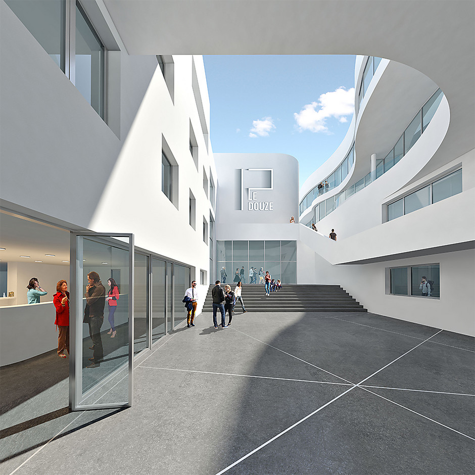 Patio intérieur du Douze - voir en plus grand : (fenêtre modale)