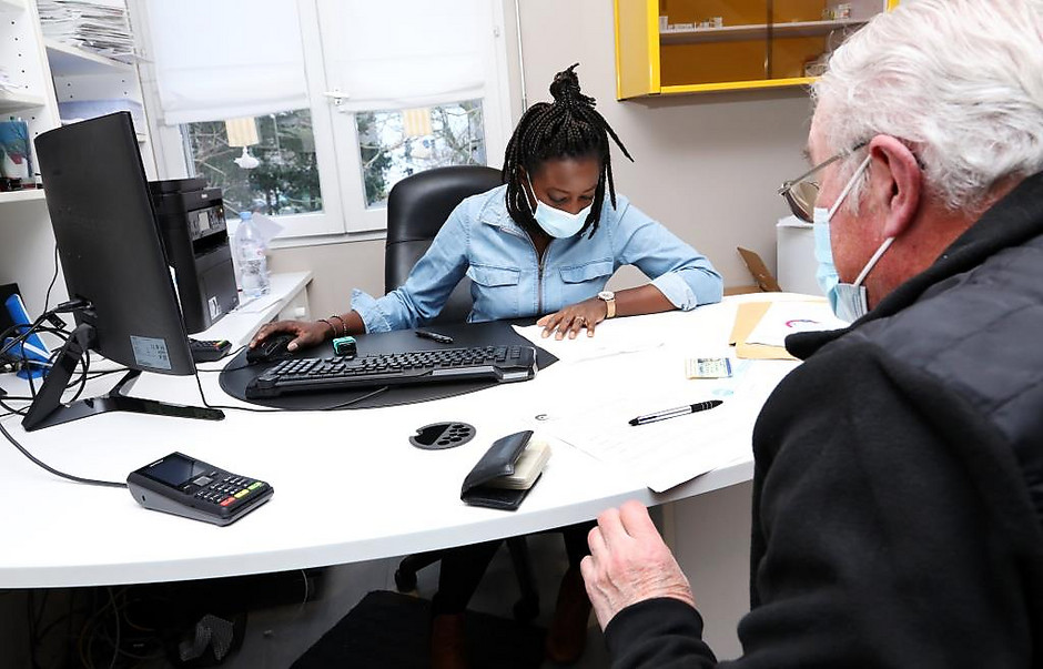 Vaccination au centre médical des Linandes, le 28 janvier 2021 - voir en plus grand : (fenêtre modale)