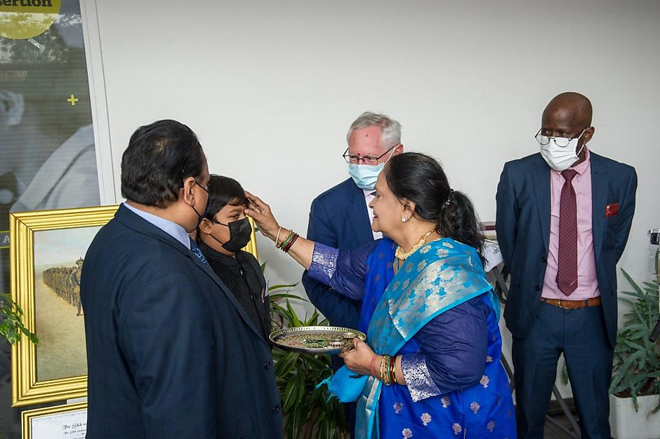 Vernissage d'une exposition sur les soldats indiens de la première guerre mondiale le 06 novembre à l'Hôtel de ville - voir en plus grand : (fenêtre modale)