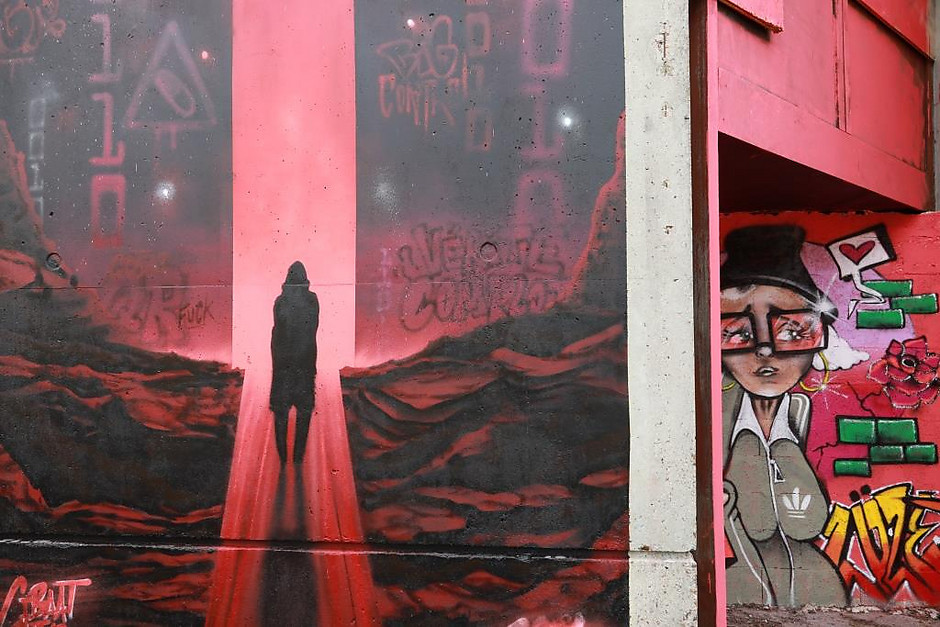 Cergy Soit ! Rendez-vous #5, Live painting Caps Attack, 25 et 26 septembre - voir en plus grand : (fenêtre modale)