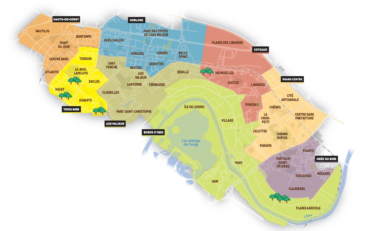 Cartographie De La Ville Ville De Cergy